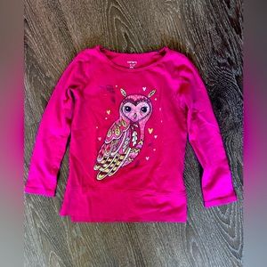 Carters Girls Owl Long Sleeve